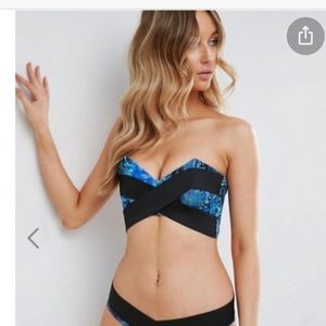 NWOT ASOS neoprene snake bikini top